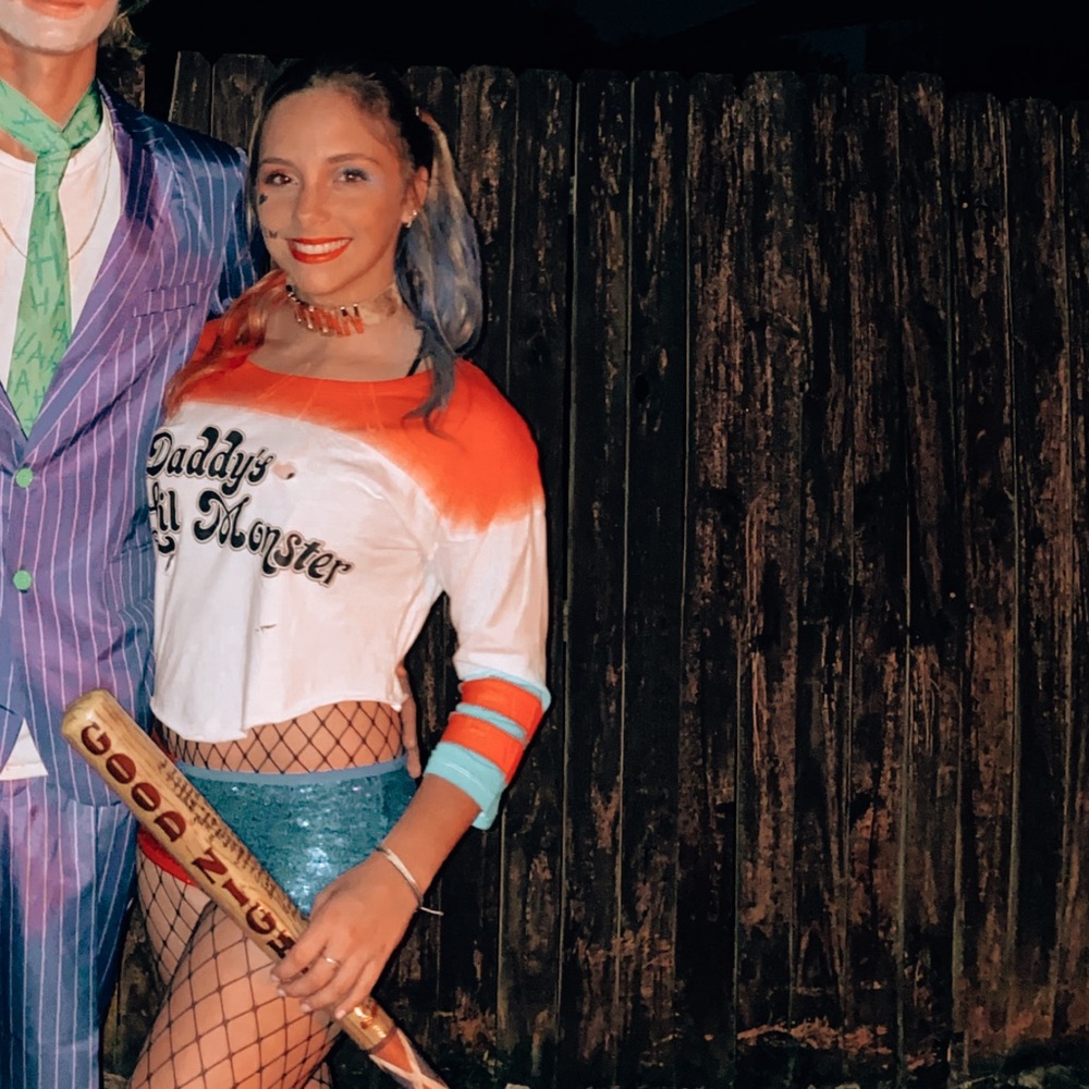 WORN ONCE// harley quinn costume
